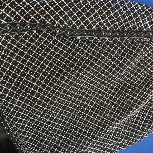 Sleeveless Cowl-Neck Beaded Dress - Picture 2 of 5